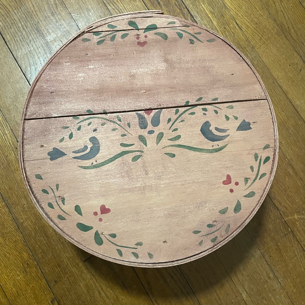 Decorative Wooden Tabletop with Bird Motif
